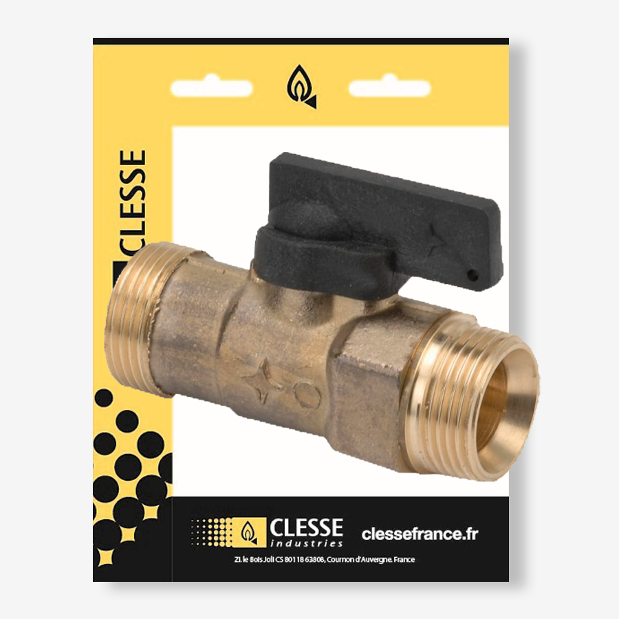 Robinet quart de tour JSC – calibre 15 – brochable