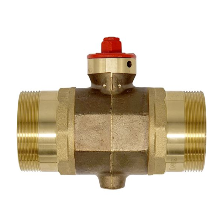 Robinet 1/4 de tour double mâle JPG – calibre 25