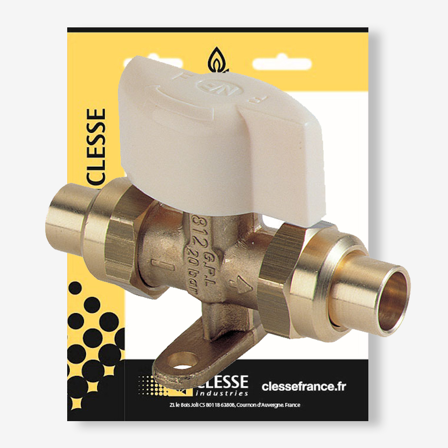 Vanne 3812 1/4 de tour verrouillage automatique M. M20x1,5 – brochable