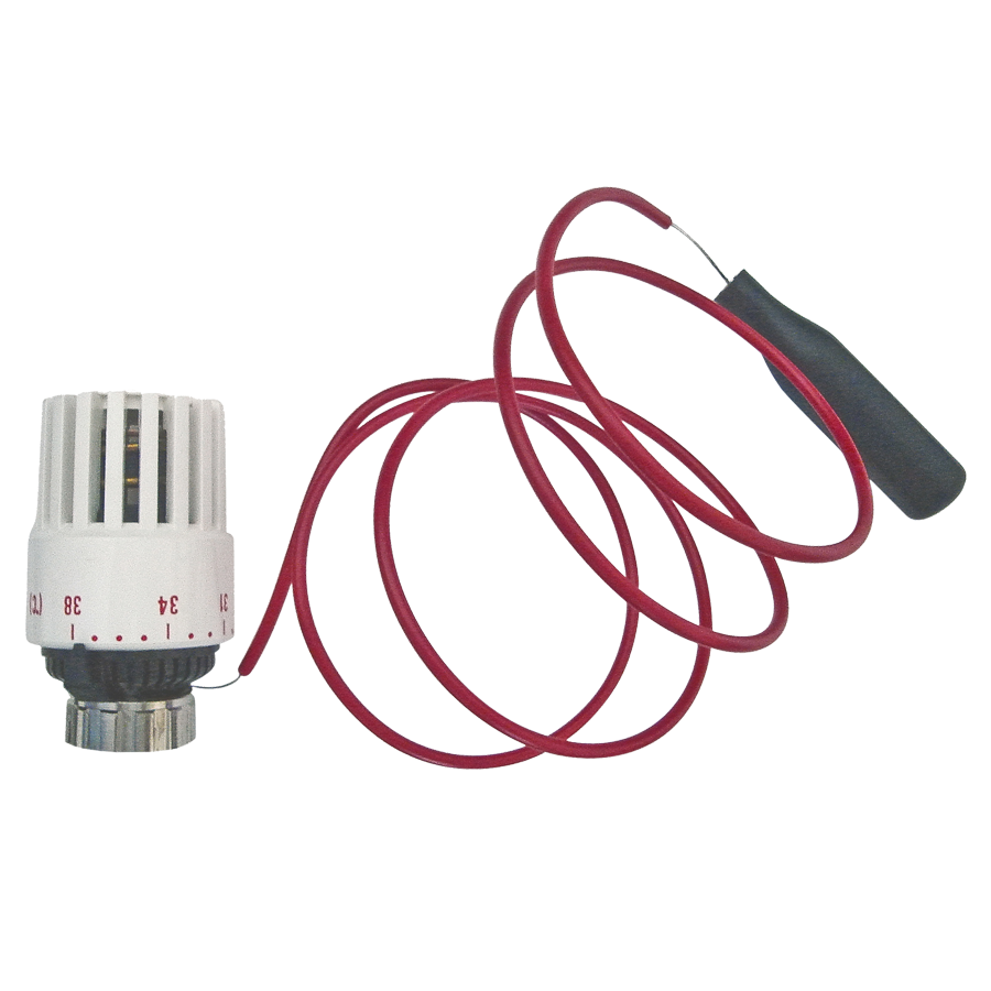 Tête thermostatique avec sonde liquide à distance revêtue 1,25 mètre