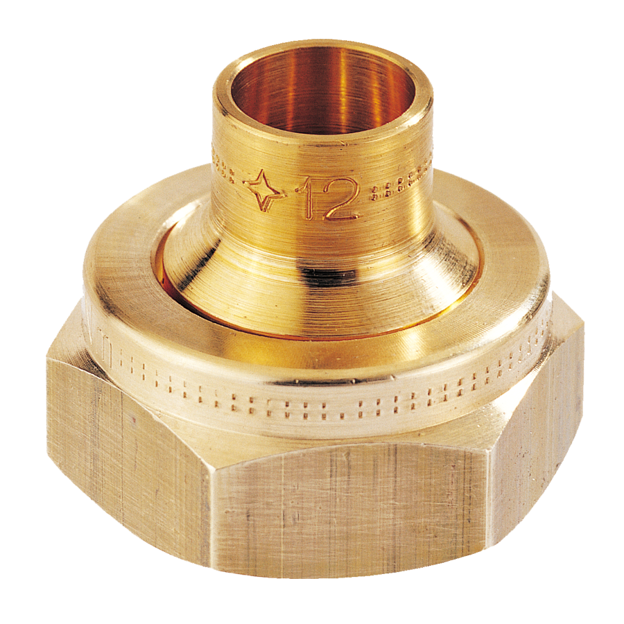 Raccord droit JSC à braser sur cuivre CAL15 sortie Ø12