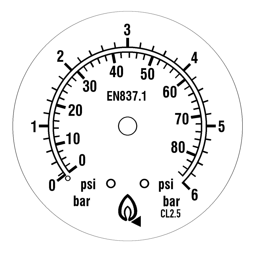 Manomètre – M10x1,0 – 0 à 10 bar