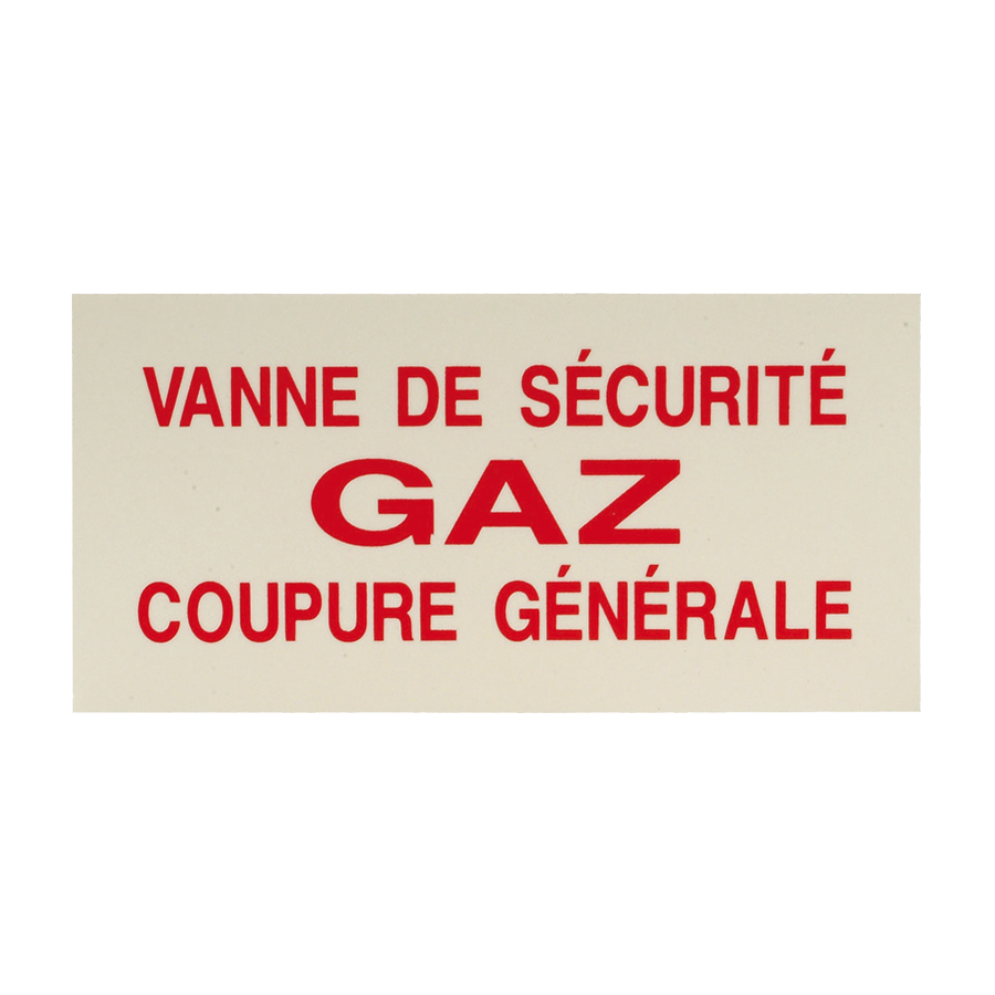 Plaque de signalisation