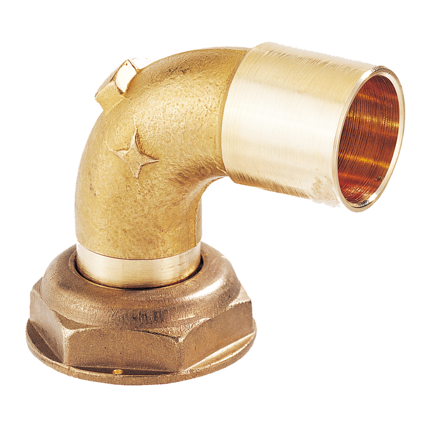 Raccord JPC coude 90°à braser sur tube cuivre sortie Ø22 CAL20